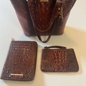 Brahmin notebook and matching Wristlet